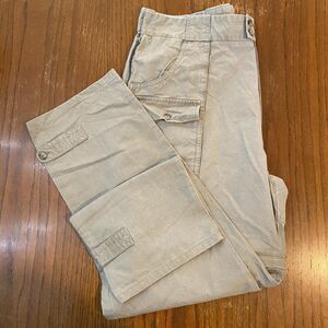 Safari Vintage Y2K Banana Republic Cargo Pants Khaki Zip Off Convertible 40